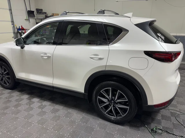 White Mazda CX-5 after full exterior detail